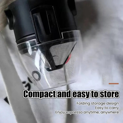 Home Little Angel Portable Coffee Filter Cup Foldable Hand Flushable Double 304 Stainless Steel Coffee Filter Leedoar