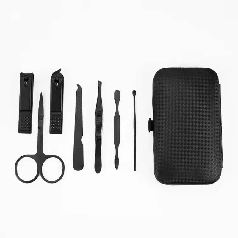 Home Nail Clipper 7piece Set Large Opening Manicure Tool Unisex Mini Compact Gift Eyebrow Clip Tweezers Leedoar