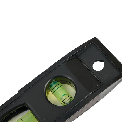 Horizontal Ruler 3 Bubble Spirit Level Magnetic ABS Shell Mini Pocket Portable Spirit Level Tool Measure Tool Machinery Leveller Leedoar