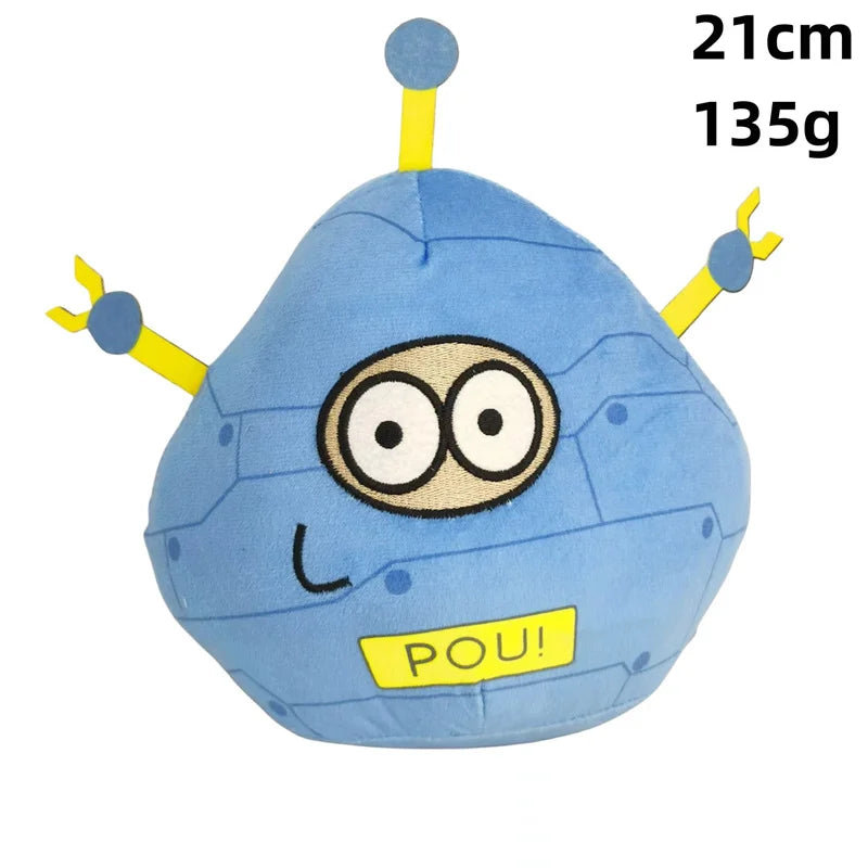 Hot Game My Pet Alien Pou Plush Toy Furdiburb Emotion Alien Plushie Stuffed Animal Pou Doll Birthday Christmas Gift 20-30CM Leedoar