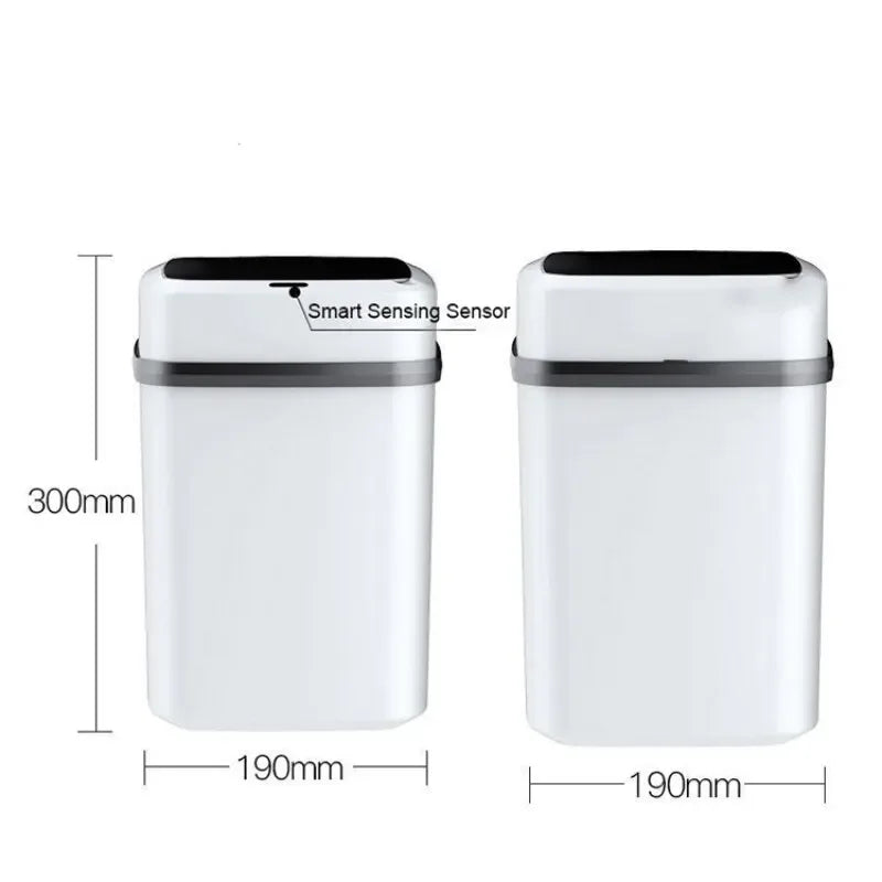 Hot Kitchen Trash Bin 13L Bathroom Touch Trash Can In The Toilet Smart Garbage Bucket Waste Bins Dustbin Smart Trash Can Kitchen Leedoar