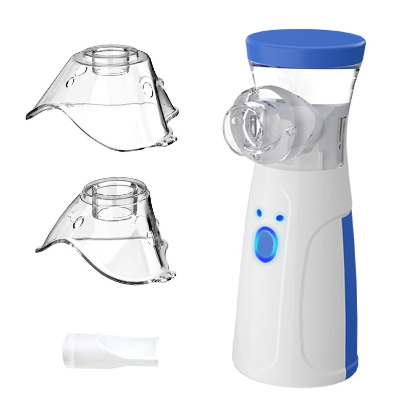 Hot Portable Inhale Nebulizer Mini Handheld Mesh Atomizer Silent Inalador Usb Autoclean Nebulizador Adult Automizer DropShipping Leedoar