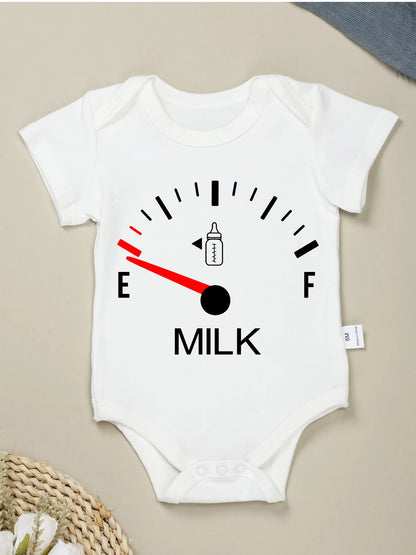 Hot White Cotton  Baby Onesie Minimalist Print Top Sell Creativity Milk High Quality Summer New Clothes 0-24 Newborn Romper Leedoar