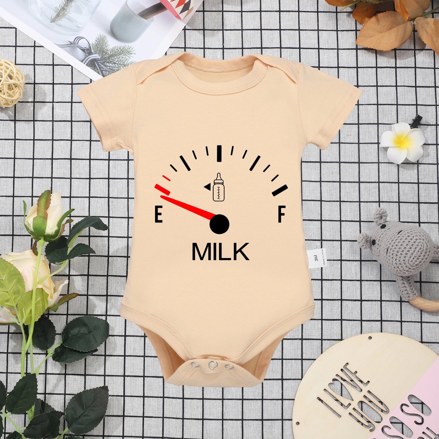 Hot White Cotton  Baby Onesie Minimalist Print Top Sell Creativity Milk High Quality Summer New Clothes 0-24 Newborn Romper Leedoar