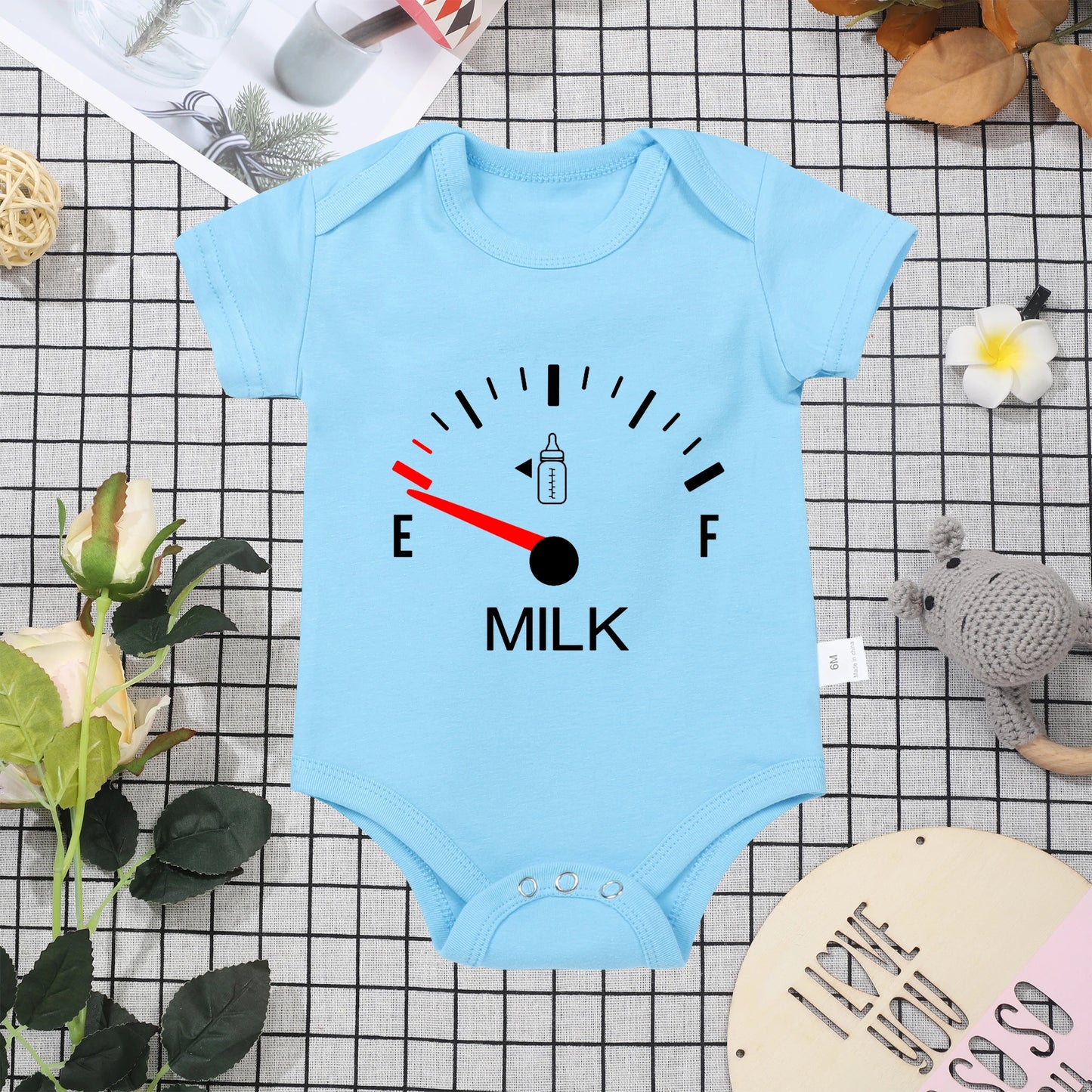 Hot White Cotton  Baby Onesie Minimalist Print Top Sell Creativity Milk High Quality Summer New Clothes 0-24 Newborn Romper Leedoar