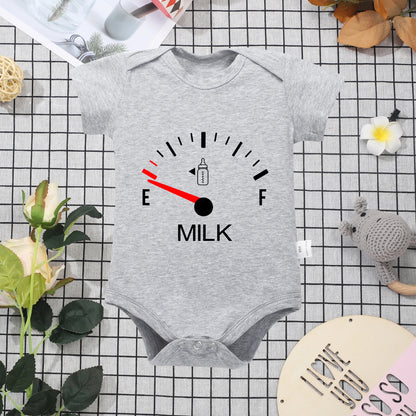 Hot White Cotton  Baby Onesie Minimalist Print Top Sell Creativity Milk High Quality Summer New Clothes 0-24 Newborn Romper Leedoar