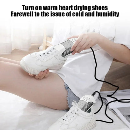 Household Electric Shoes Dryer Boots Deodorizer with Heat Dehumidifier Device Foot Warmer Heater Eliminate Odor UV Shoe Drying Leedoar