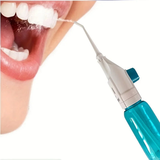 Household High Pressure Oral Irrigator Portable Teeth Clean Water Dental Floss Manual High Pressure Water Toothpick Leedoar