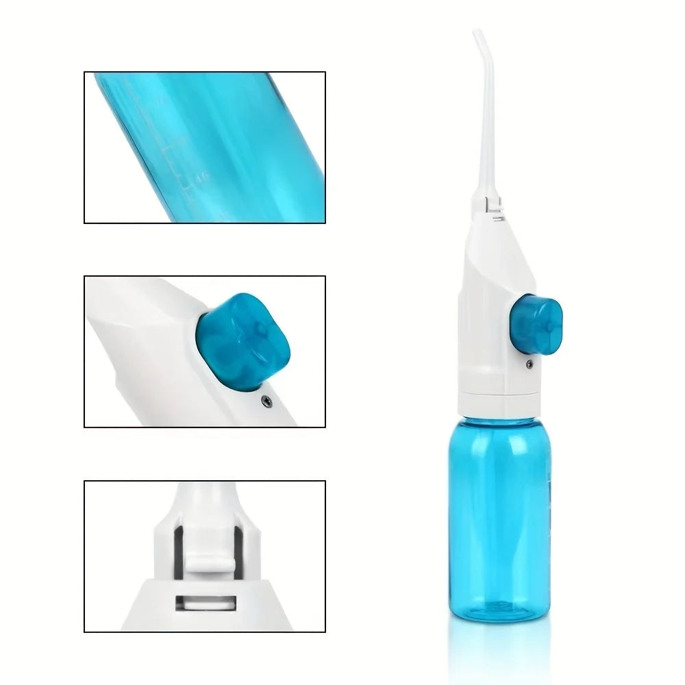 Household High Pressure Oral Irrigator Portable Teeth Clean Water Dental Floss Manual High Pressure Water Toothpick Leedoar