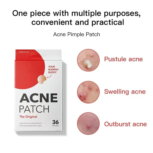 Hydrogel Acne Patch Invisible Closed Mouth Invisible Acne Face Invisible Waterproof and Breathable Skin Patch Skin Care Tools Leedoar