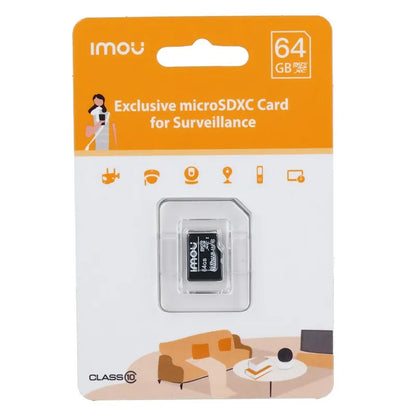 IMOU SD Card High-speed 32G 64G High Adaptability128G 256G High Compatibility Exclusive MicroSDXC Card for Surveillance Leedoar