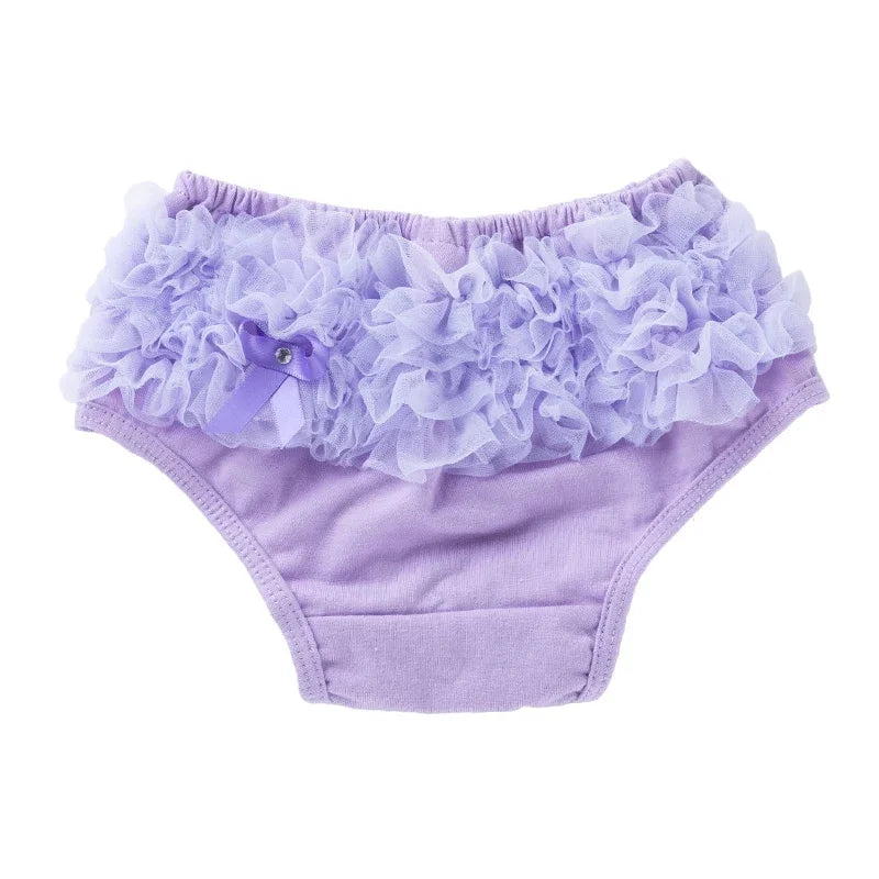 Infant Baby Cotton Cute Bloomers Ruffled Panties Baby Girls 15 Colors Diaper Coves Infant Toddler Tutu Short Leedoar