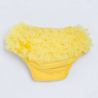 Infant Baby Cotton Cute Bloomers Ruffled Panties Baby Girls 15 Colors Diaper Coves Infant Toddler Tutu Short Leedoar