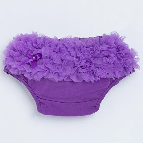 Infant Baby Cotton Cute Bloomers Ruffled Panties Baby Girls 15 Colors Diaper Coves Infant Toddler Tutu Short Leedoar