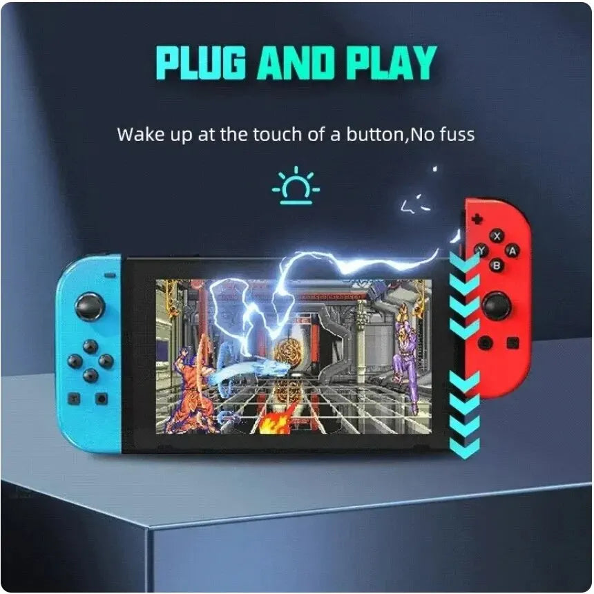 JOY 02 Wireless Gamepad RGB LED 5.2 BT Switch L/R Joypad for Nintendo Switch/Lite/Oled Cons Joystick with Dual Vibration For PC