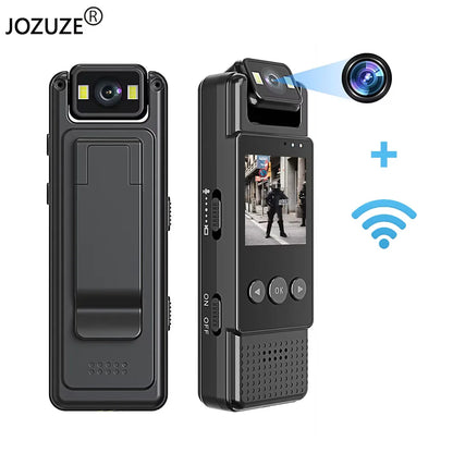 JOZUZE MD17 Wifi Mini cámara 1080P grabadora de vídeo digital portátil usada por la policía pequeña cámara corporal visión nocturna DV videocámara miniatura 