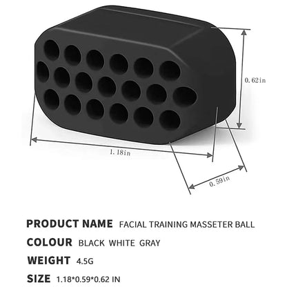 Jaw Exerciser for Men Women Facial Jaw Exerciser Gym Fitness Ball Muscle Training Neck Face Slimming Mouth Jawliner Leedoar