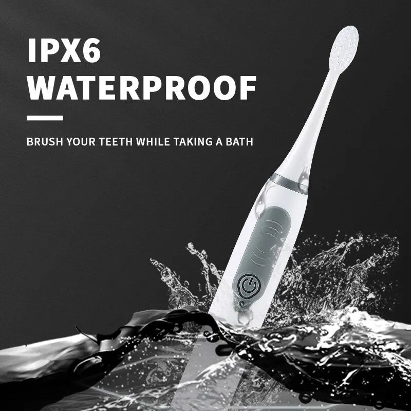 Jianpai Sonic Electric Toothbrush for Men and Women Adult Household Non Rechargeable Soft Hair IPX6 Waterproof Leedoar