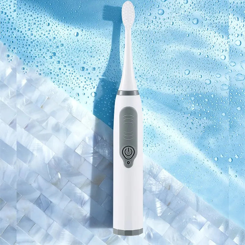 Jianpai Sonic Electric Toothbrush for Men and Women Adult Household Non Rechargeable Soft Hair IPX6 Waterproof Leedoar