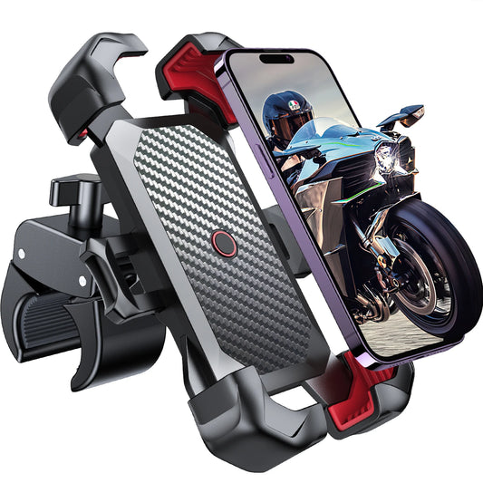 Joyroom 360° View Bike Phone Holder Suporte de telefone para motocicleta para 4,7-7 polegadas Suporte de telefone celular à prova de choque Clipe GPS