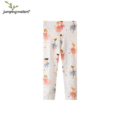 Jumping Meters 2-7T New Girls Leggings Pants  Unicorns Embroidery Striped Children's Clothing Skinny Baby Pencil Pants Baby Leedoar