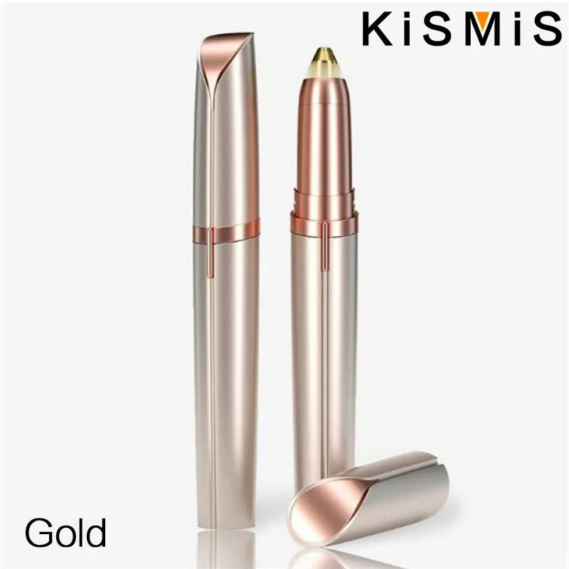 KISMIS USB Rechargeable Mini Painless Electric Eyebrow Trimmer Facial Hair Removal Shaver Epilator Pen Kit for Women Leedoar