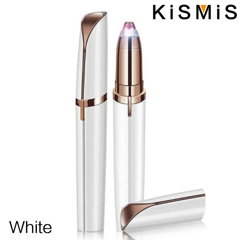 KISMIS USB Rechargeable Mini Painless Electric Eyebrow Trimmer Facial Hair Removal Shaver Epilator Pen Kit for Women Leedoar