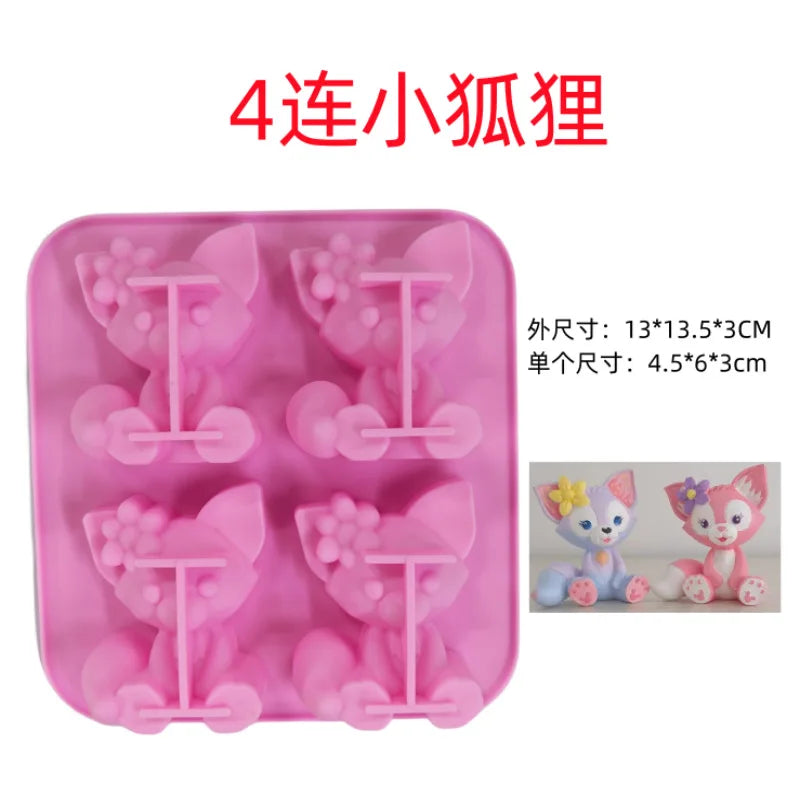 Kawaii Hello Kitty Ice Tray Silicone Mold Sanrio Cute Kuromi DIY Chocolate Biscuit Mold Baking Tool    My Melody Candy Mold Gift Leedoar