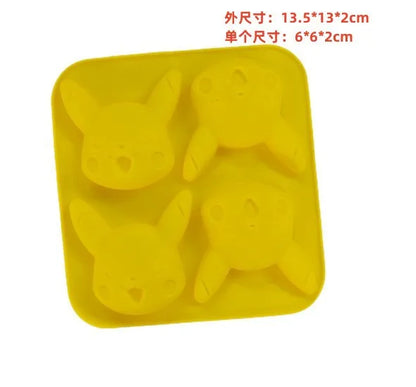 Kawaii Hello Kitty Ice Tray Silicone Mold Sanrio Cute Kuromi DIY Chocolate Biscuit Mold Baking Tool    My Melody Candy Mold Gift Leedoar