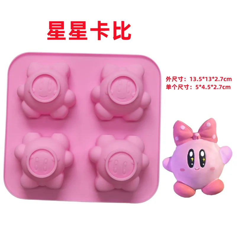 Kawaii Hello Kitty Ice Tray Silicone Mold Sanrio Cute Kuromi DIY Chocolate Biscuit Mold Baking Tool    My Melody Candy Mold Gift Leedoar