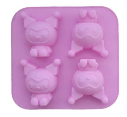 Kawaii Hello Kitty Ice Tray Silicone Mold Sanrio Cute Kuromi DIY Chocolate Biscuit Mold Baking Tool    My Melody Candy Mold Gift Leedoar