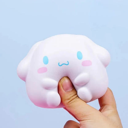 Kawaii Melody Decompression Sanrio Kuromi Cinnamoroll Stress Relief Squishy Anime Cartoon Children's Hand Pinch Toy Healing Gift Leedoar