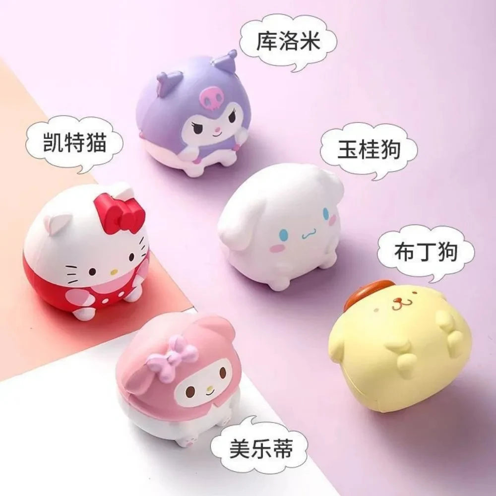 Kawaii Melody Decompression Sanrio Kuromi Cinnamoroll Stress Relief Squishy Anime Cartoon Children's Hand Pinch Toy Healing Gift Leedoar