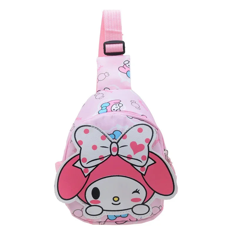 Bolso bandolera Kawaii Sanrio Hello Kitty Kuromi My Melody Cinnamoroll, bolso bandolera para mujer, juguetes para niñas 