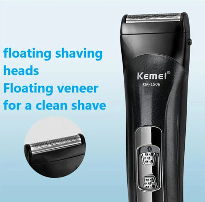 Kemei KM-1506 3 in 1 Electric Shaver USB Charging Hair trimmer Electric Rechargeable Nose Professional Shaving Machine Leedoar