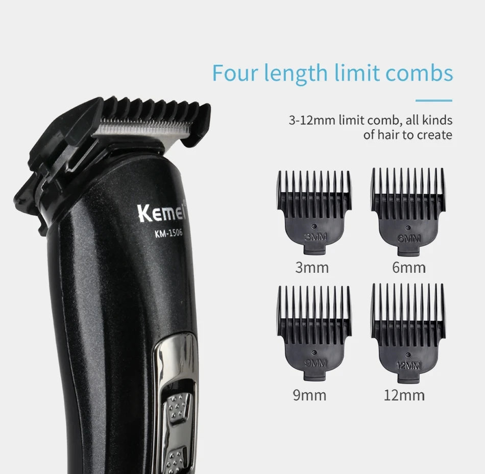 Kemei KM-1506 3 in 1 Electric Shaver USB Charging Hair trimmer Electric Rechargeable Nose Professional Shaving Machine Leedoar