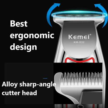 Kemei Professional Hair Trimmer Electric Beard Trimmer For Men Hair Clipper Hair Cutter Machine Haircut Grooming Kit KM-032 Leedoar