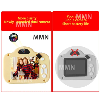 Kids Camera Digital Dual Camera HD 1080P Video Camera Toys Mini Cam Color Display Children Birthday Gift Kids Toys For Kids Leedoar