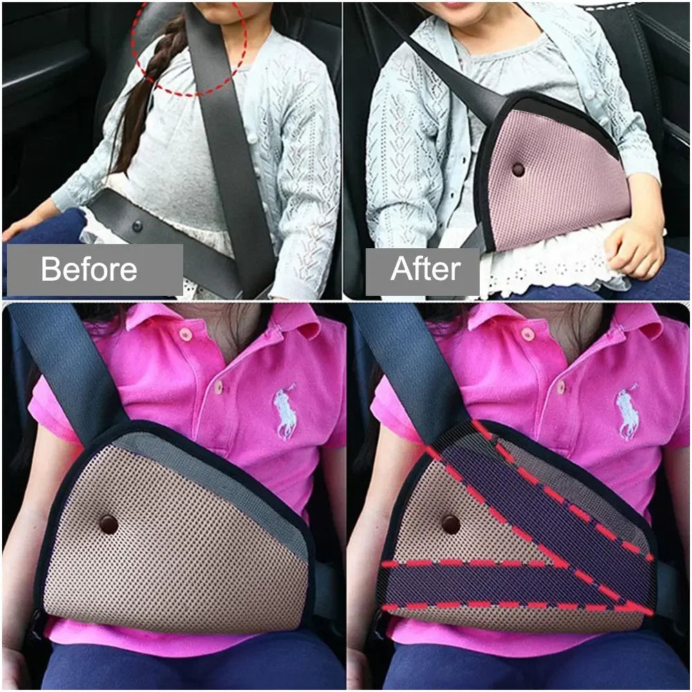 Kids Car Safe Fit Seat Belt Adjuster Baby Safety Triangle Sturdy Device Protection Positioner Carriages Intimate Accessories