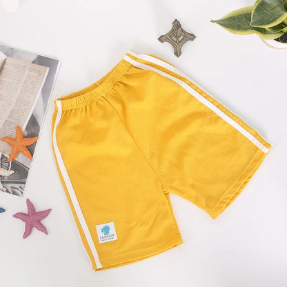 Kids Shorts Wholesale 3-14 Years Children's Casual Short Classic Design Candy Color Student Boys Sweatpants Girls Baby Clothes Leedoar