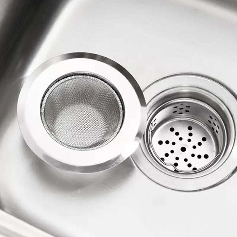 Kitchen Sink Strainer Stainless Steel Sink Funnel Anti Blocking Sink Dishwasher Basin Floor Drain Sewer Hair Strainer Leedoar