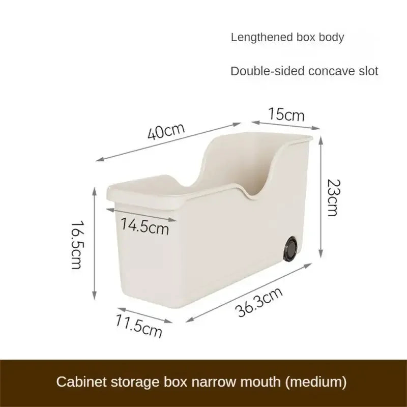 Kitchen Sundry Storage Case with Wheels Seasoning Bottle Vegetable Storage Container Kitchen Closet Organizer Make Up Organizer Leedoar