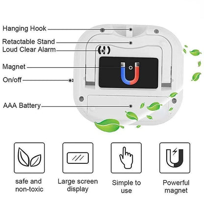 Temporizador de cocina magnético LCD temporizador digital de cuenta regresiva temporizador de cocina reloj despertador accesorios de cocina para el hogar