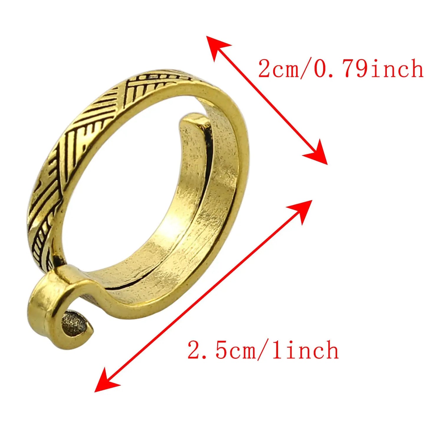 Knitting Crochet Loop Ring for Fingers 2pcs Metal Crochet Loop Ring Adjustable Knitting Loop Braided Knitting Ring Leedoar