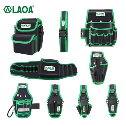 LAOA Multi-function Storage Bag Oxford Cloth Waist Pack Hardware Repair Tool Pocket Wrench Pliers Electrician Household Belt Leedoar