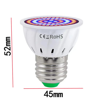 LED Grow Full Spectrum Bulb E27 E14 GU10 MR16 220V Greenhouse Hydroponic Lamp Grow Light For Indoor Plant Phyto Flower Lamp Leedoar