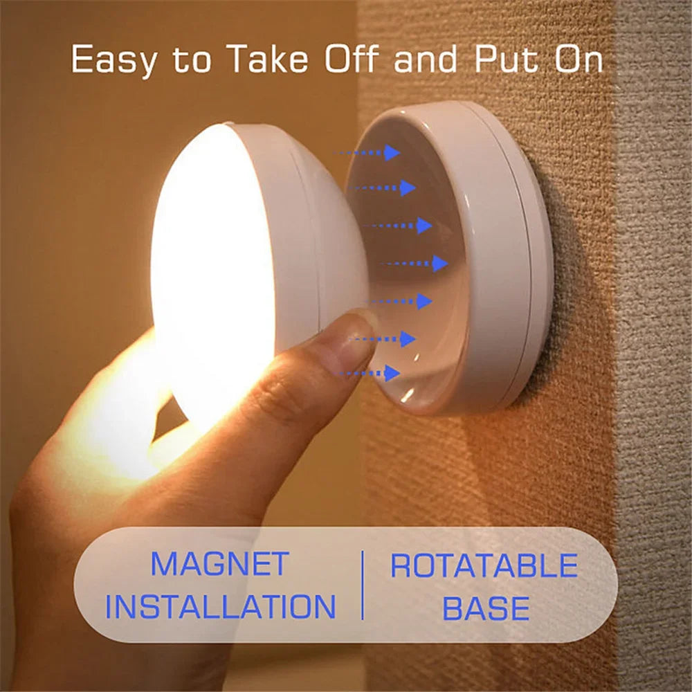 LED Night Light USB Charging Intelligent Human Induction For Bedside Cabinet Home Wardrobe Lighting Motion Sensor Light led Lamp Leedoar