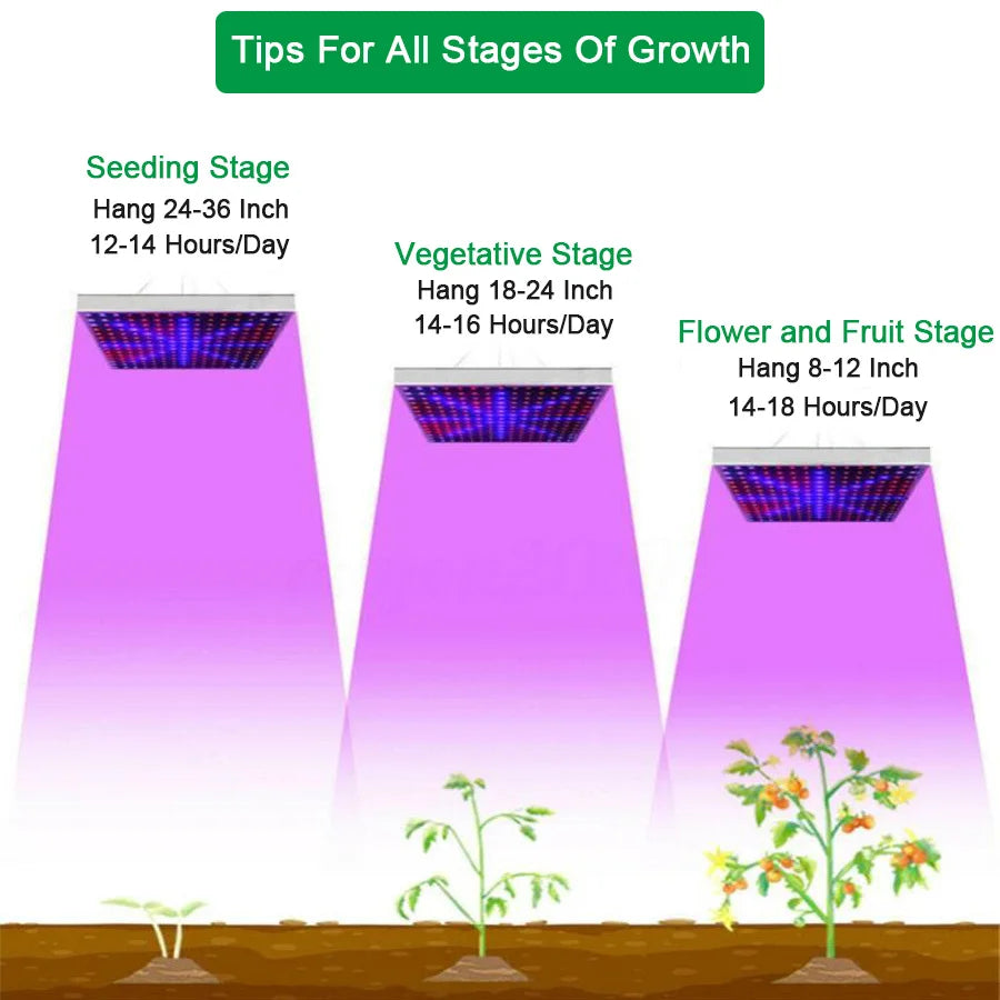 LED Plant Grow Light 1000W/2000W Full Spectrum Hydroponic Growing Lamp Plants Phyto Veg Flower Indoor Panel Phytolamp Leedoar