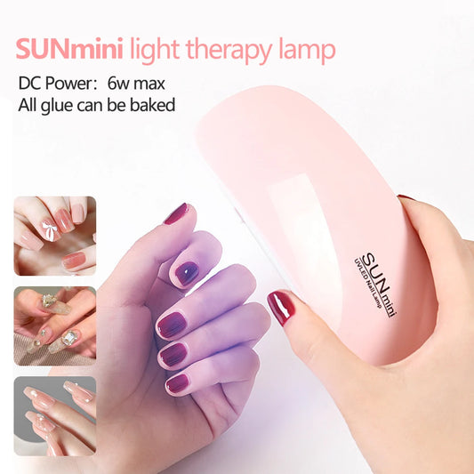 Minimáquina secadora de uñas LINMANDA de 6 W, lámpara de manicura LED UV portátil, lámpara de uñas para uso doméstico para secar esmalte de uñas con cable USB