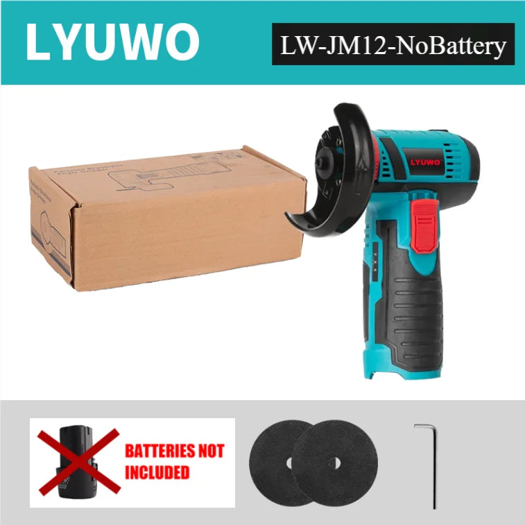 LYUWO Mini Angle Grinder Mini Household Rechargeable Cutting Machine Polishing Machine Electric Hand Grinder Polishing Machine Leedoar